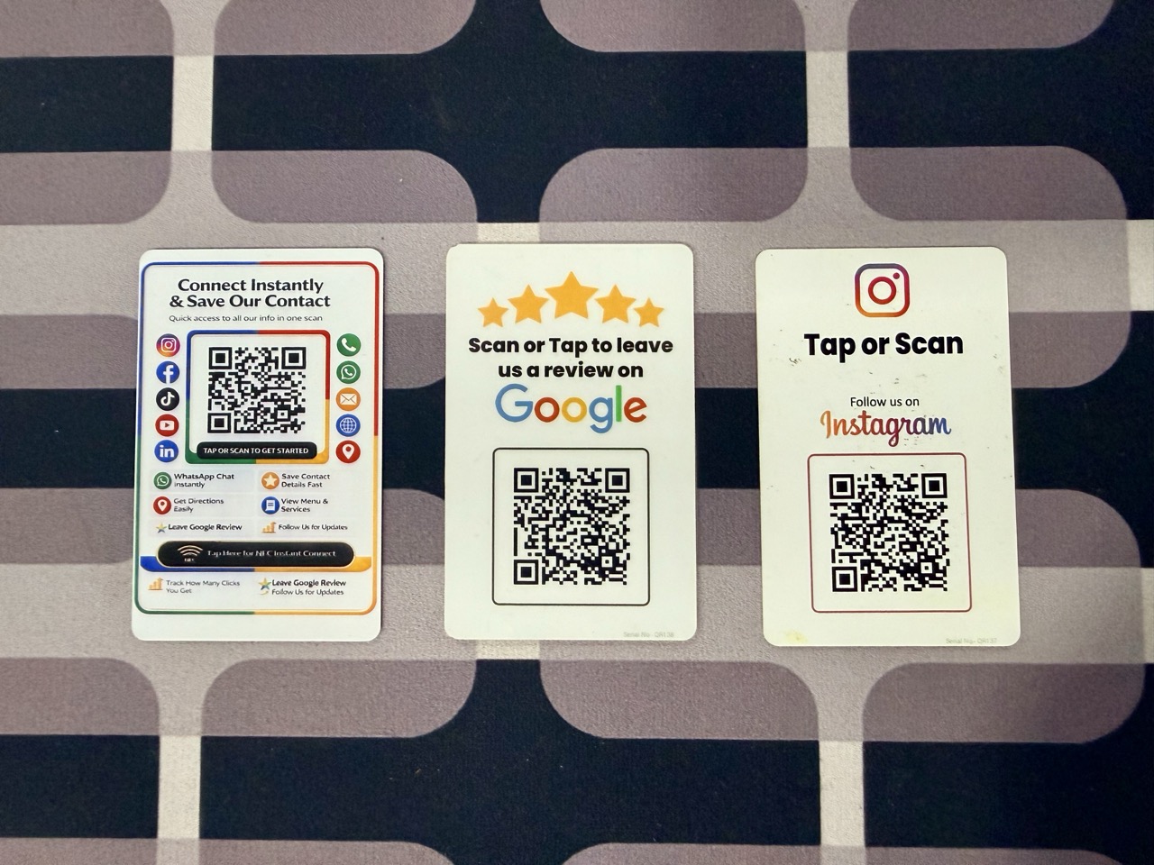 Masaliq Business Card - All in One Review & Social Media Landing Page, 3 Smart NFC Cards